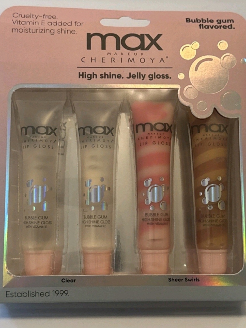 Cherimoya Bubble Gum High Shine Jelly Lip Gloss Set
